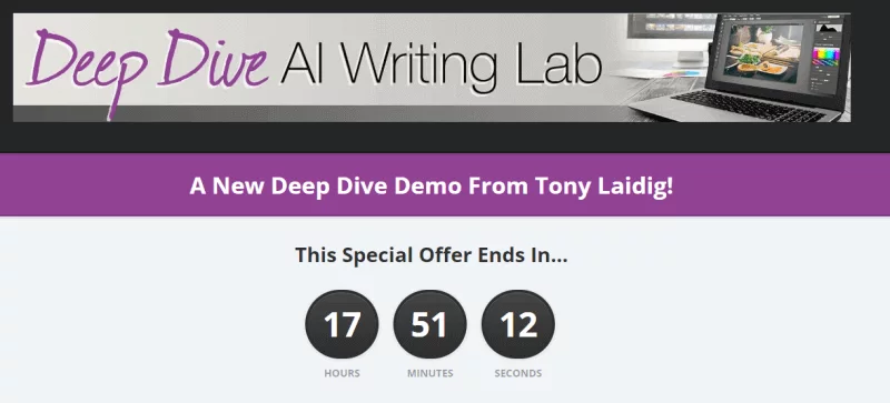 Tony Laidig – Deep Dive Ai Writing Lab Bundle