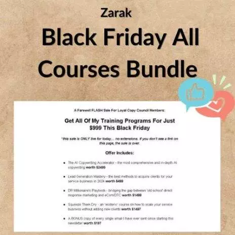 Zarak – Black Friday All Courses Bundle